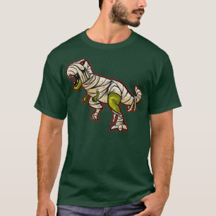 Dinosaurier wurde in Bandagen als Mama-Kostüm auf T-Shirt