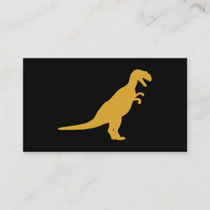 Dinosaurier Yellow Visitenkarte