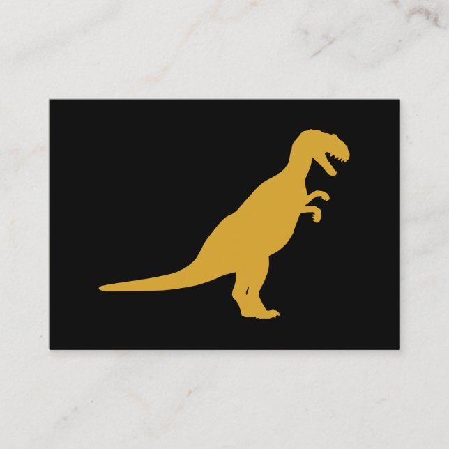 Dinosaurier Yellow Visitenkarte (Vorderseite)