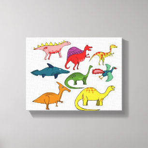 Dinosaurier-  Zazzle_Growshop. Leinwanddruck