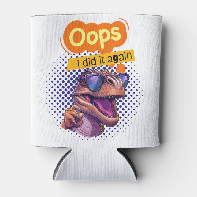 Dinosaurier-Zitat Dosenkühler (Vorderseite)