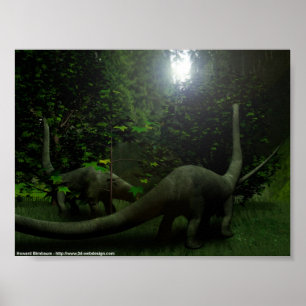 Dinosaurier zum Mittagessen Poster