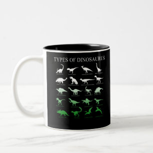 Dinosaurier Zweifarbige Tasse