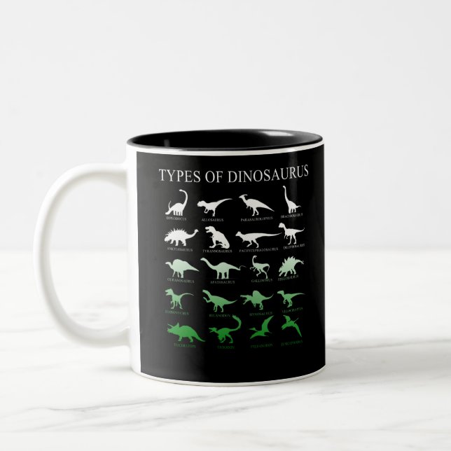 Dinosaurier Zweifarbige Tasse (Links)