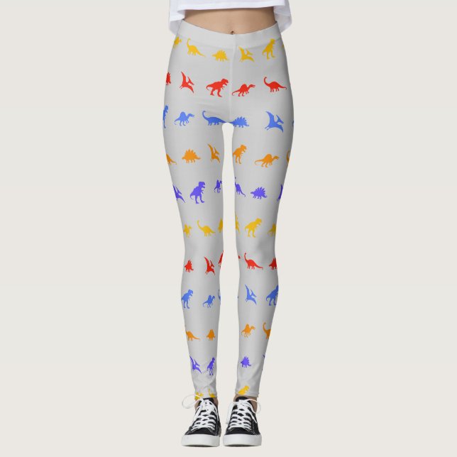 Dinosaurierabdruck Leggings (Vorderseite)