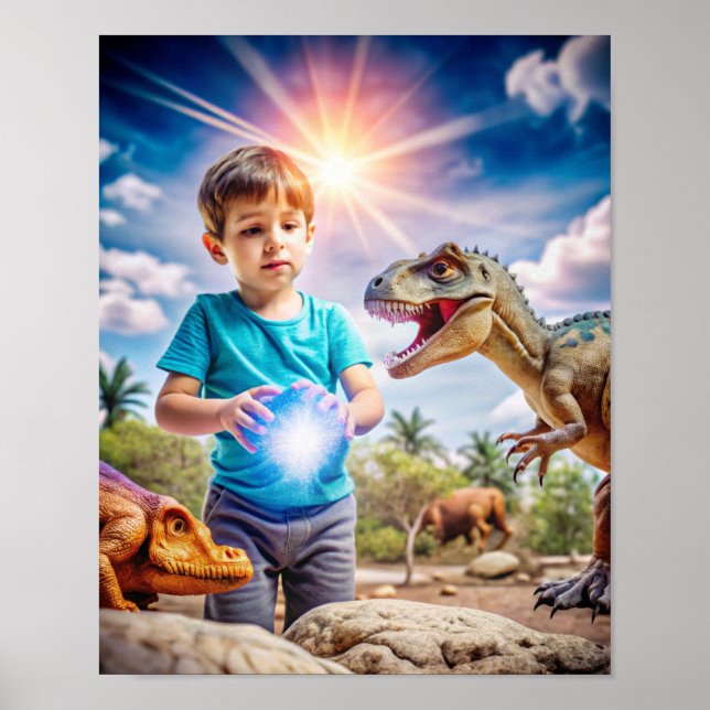 Dinosaurierabenteuer - Erkundung im Freien Poster (Vorne)