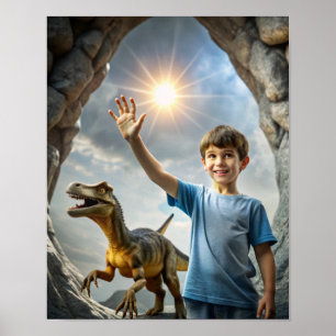 Dinosaurierabenteuer - Erkundung im Freien Poster