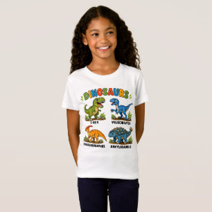 Dinosaurierarten Lernen für Kinder T-Shirt