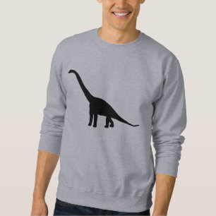 Dinosaurierbrontosaurus-Silhouette Sweatshirt