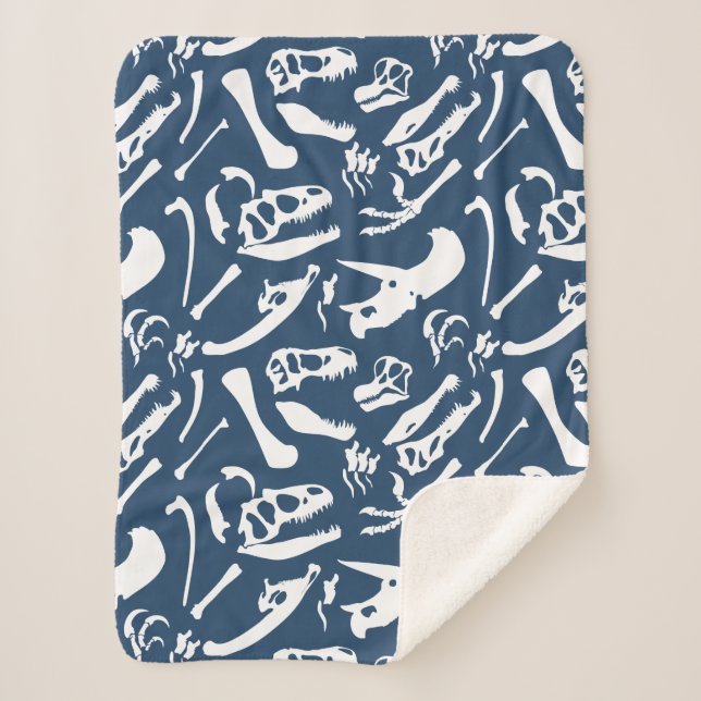 Dinosaurierknochen (blau) sherpadecke (Vorderseite)