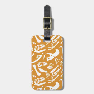 Dinosaurierknochen (Gold) Gepäckanhänger