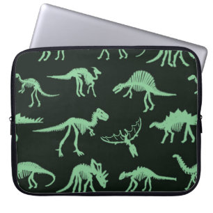 Dinosaurierknochen Vintage Silhouette Illustration Laptopschutzhülle