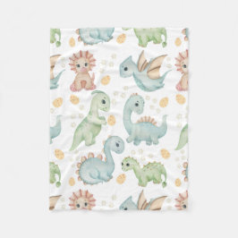 Dinosauriermuster Fleecedecke