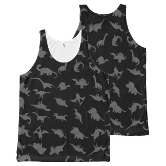 Dinosauriermuster Komplett Bedrucktes Tanktop