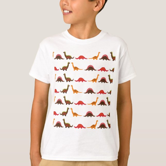 Dinosauriermuster T-Shirt (Vorderseite)