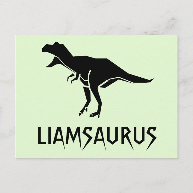 Dinosauriername anpassen postkarte (Vorderseite)