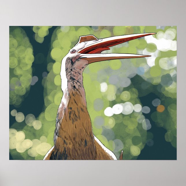 Dinosaurierposter - Quetzalcoatlus Poster (Vorne)