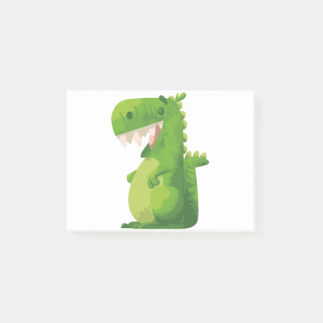Dinosaurio TRex Post-it Klebezettel (Vorderseite)