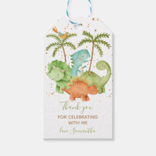 Dinosaurs Baby Dusche Geschenkanhänger