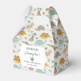 Dinosaurs Boho Prehistoric Party Animals Birthday Geschenkschachtel