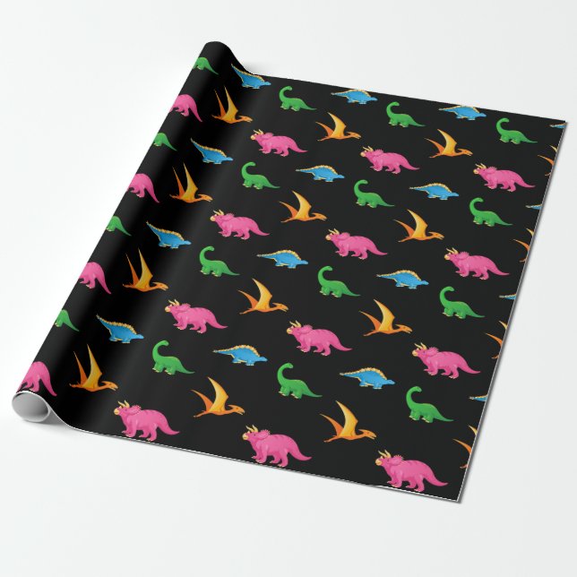 DINOSAURS GESCHENKPAPIER (Ungerollt)