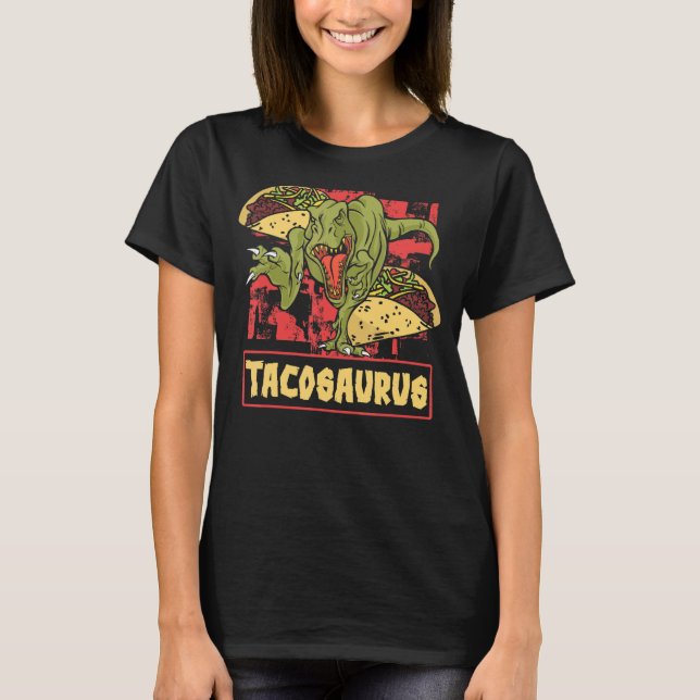 Dinosaurus National Taco Day Taco Saurus Dino Taco T-Shirt (Vorderseite)