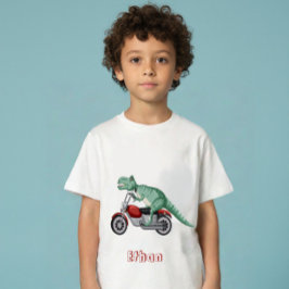 Dinosaurus personalisierter Name Baby T-shirt