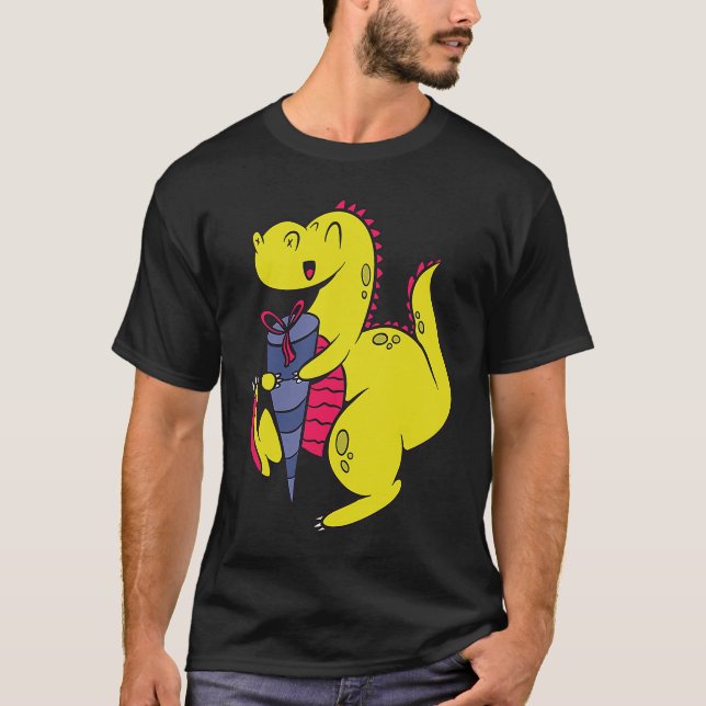 Dinosaurus School Child Dinosaur School Enrolment  T-Shirt (Vorderseite)