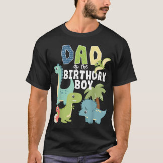 Dinosaurus-Themen-Geburtstags-Vater-des-Geburtstag T-Shirt