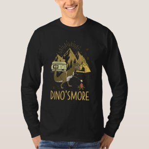 Dinosmore Camping Dinosaurier Camp Trex Smore Dino T-Shirt