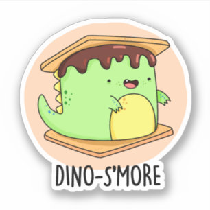 Dinosmore Funny Dinosaur Pun Aufkleber