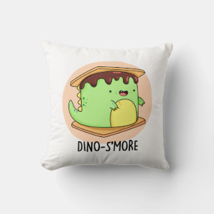 Dinosmore Funny Dinosaur Pun Kissen