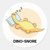 Dinosnore Funny Sleeping Dinosaurier Pun