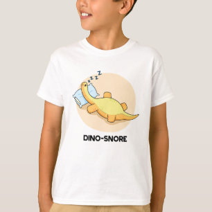 Dinosnore Funny Sleeping Dinosaurier Pun T-Shirt