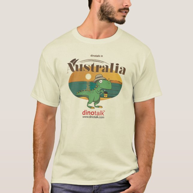 Dinotalk in Australien T-Shirt (Vorderseite)