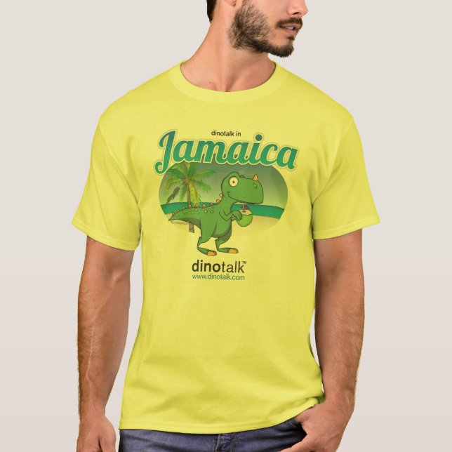 Dinotalk in Jamaika T-Shirt (Vorderseite)
