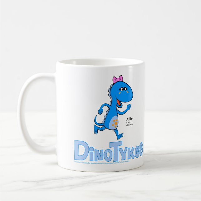 Dinotykes Allie ist ein Allosaurus Kaffeetasse (Links)