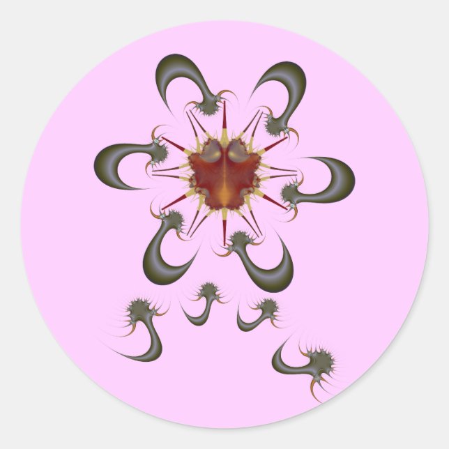 Dinoverna-Fehler mit Virenschutz Runder Aufkleber (Vorderseite)