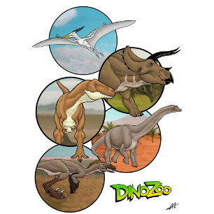 DinoZoo Dinosaurier Collage T-Shirt