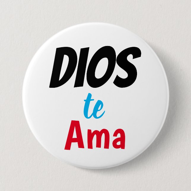Dio te ama button (Vorderseite)