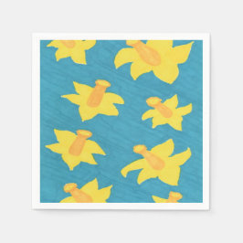 Dioden über blaues Hintergrundpapier Napkins Serviette