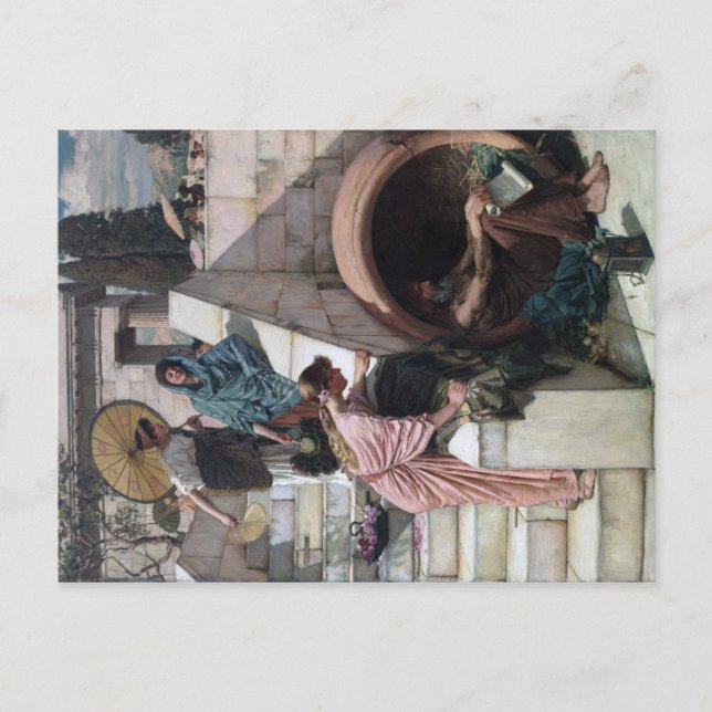 Diogene - John William Waterhouse Postkarte (Vorderseite)