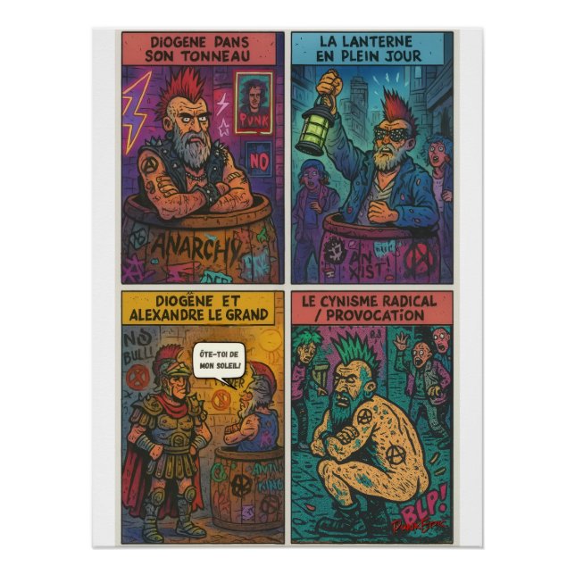 Diogène Punk Poster (Vorderseite)
