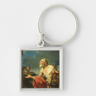 Diogenes, der für Almosen, 1767 fragt Schlüsselanhänger