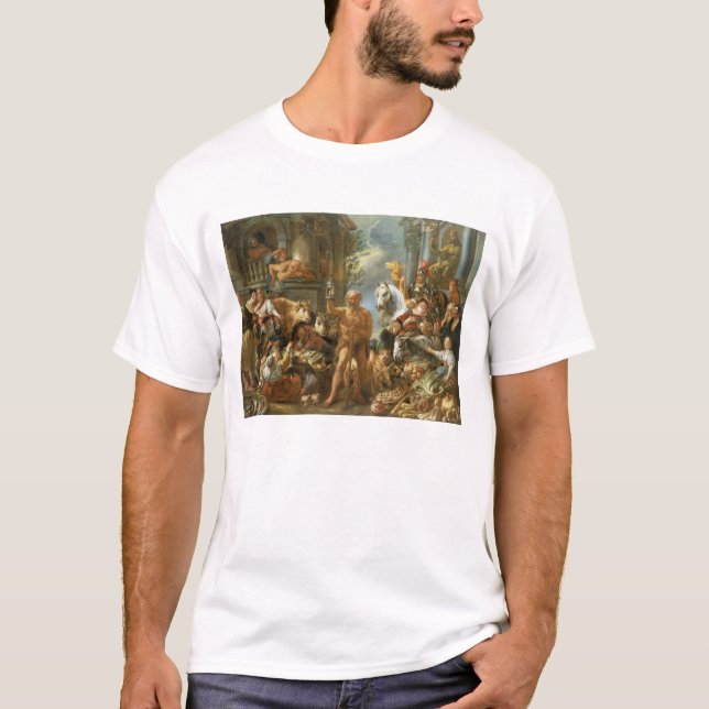 Diogenes, der nach einem ehrlichen Mann, c.1650-55 T-Shirt (Vorderseite)