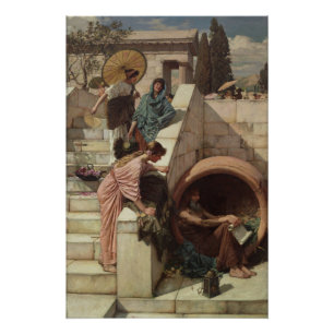 Diogenes von John William Waterhouse Poster