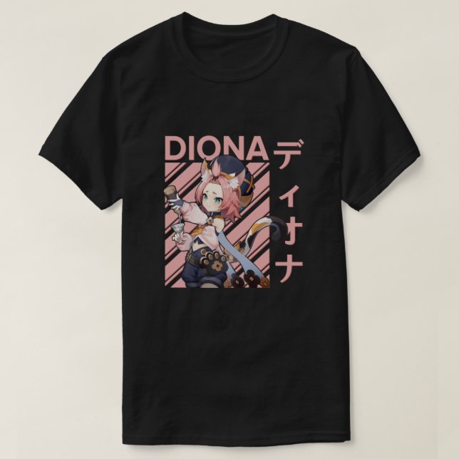 Diona Genshin Impact Classic T-Shirt (Design vorne)