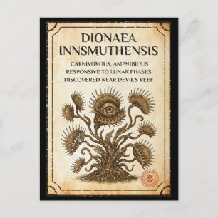 Dionaea innsmuthensis - Eine neue botanische Entde Feiertagspostkarte
