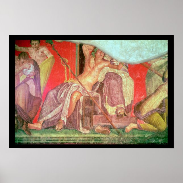 Dionysisches Entourage mit Dionysus Poster (Vorne)