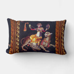 DIONYSOS MIT EINEM SPEER REITET LEOPARD Griechisch Lendenkissen